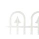 Gard de gradina decorativ, plastic alb, set 4 buc, 60x30.5 cm - imagine 3
