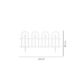 Gard de gradina decorativ, plastic alb, set 4 buc, 60x30.5 cm - imagine 6