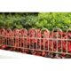 Gard de gradina decorativ, plastic alb, set 4 buc, 60x30.5 cm - imagine 2