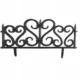 Gard de gradina, plastic negru, set 4 buc, 59.5x37 cm - imagine 6