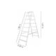 Scara aluminiu, 2 tronsoane, 7 trepte, platforma, max 125 kg, 1.82 m, Drabest - imagine 5