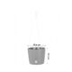 Ghiveci decorativ cu lant, rotund, maro, 25.6x21.9 cm, Rato Round WS - imagine 2