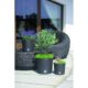 Ghiveci decorativ cu lant, rotund, maro, 25.6x21.9 cm, Rato Round WS - imagine 3