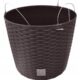 Ghiveci decorativ cu lant, rotund, maro, 25.6x21.9 cm, Rato Round WS - imagine 7