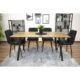 Scaun bucatarie/dining, Artool, Kara, catifea, metal, negru, 44.5x50.5x87 cm - imagine 3
