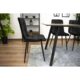 Scaun bucatarie/dining, Artool, Kara, catifea, metal, negru, 44.5x50.5x87 cm - imagine 6
