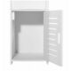 Dulap baie, Mufart, 2 rafturi, 1 sertar, 1 usa, alb, 25x21.5x80 cm - imagine 4