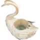 Decoratiune gradina, MagicHome, metalica, gasca, cu ghiveci pentru flori, auriu, 37x19x85 cm - imagine 3