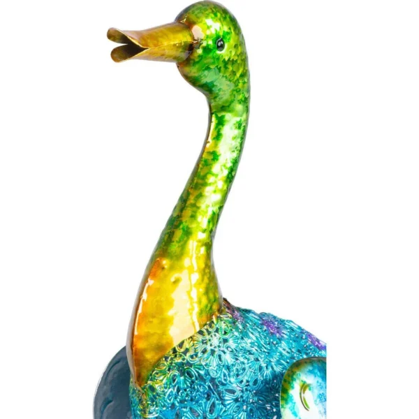 Decoratiune gradina, MagicHome, metalica, rata colorata, 27.5x15x47.5 cm - imagine 3