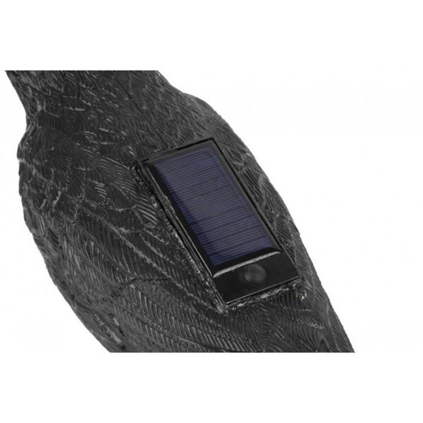 Decoratiune, sperietoare, corb, Strend Pro, solara, cu sunet, senzor de miscare - imagine 3