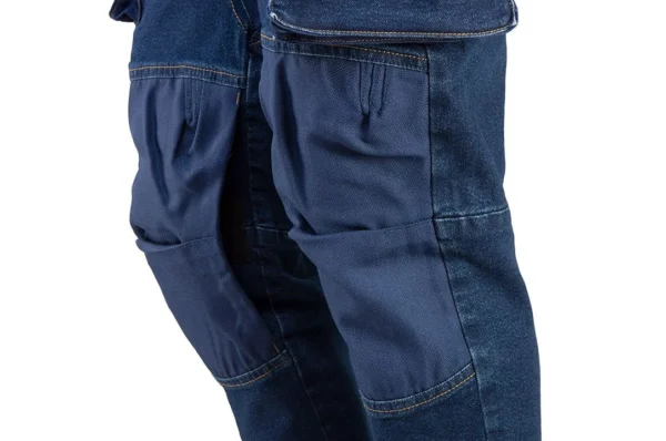 Pantaloni de lucru tip blugi, cu intariri pentru genunchi, model Denim, marimea M/50, NEO - imagine 8