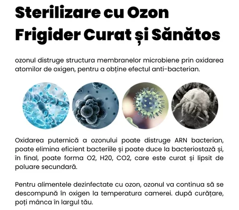 Dezodorizant Frigider Sterilizare cu Ozon 3W Acumulator USB 2 trepte de intensitate 1 e1658677972460 1