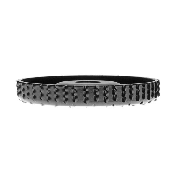 Disc circular slefuit, modelat, raspel, pentru lemn, plastic, cauciuc, beton celular, gradatie I, 120x22.2 mm, Dedra - imagine 4