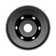 Disc circular slefuit, modelat, raspel, pentru lemn, plastic, cauciuc, beton celular, gradatie I, 120x22.2 mm, Dedra - imagine 2