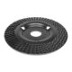Disc circular slefuit, modelat, raspel, pentru lemn, plastic, cauciuc, beton celular, gradatie II, 125x22.2 mm, Dedra - imagine 7