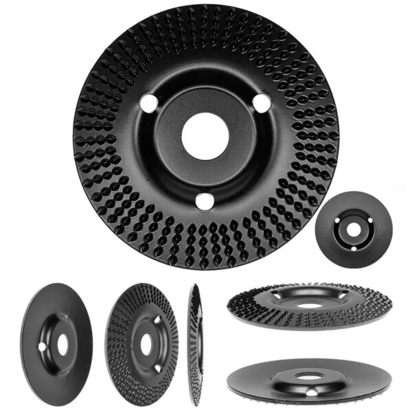 Disc circular slefuit, modelat, raspel, pentru lemn, plastic, cauciuc, beton celular, gradatie II, 125x22.2 mm, Dedra - imagine 9