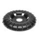 Disc circular slefuit, modelat, raspel, pentru lemn, plastic, cauciuc, beton celular, radial, convex, 120x22.2 mm, Dedra - imagine 7
