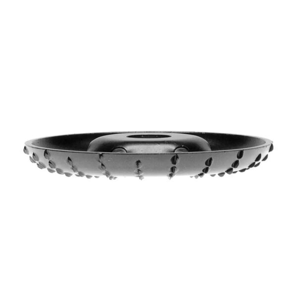 Disc circular slefuit, modelat, raspel, pentru lemn, plastic, cauciuc, beton celular, radial, convex, 120x22.2 mm, Dedra - imagine 5