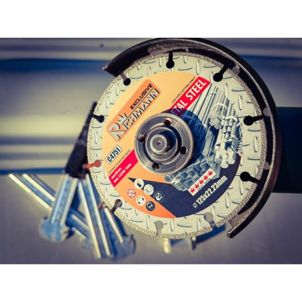 Disc diamantat segmentat, metal, taiere uscata, 125x1.4 mm, Richmann Exclusive - imagine 4