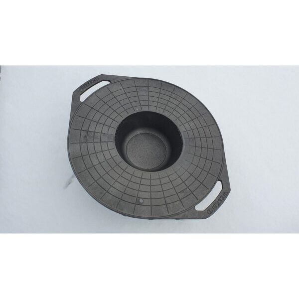 Disc pentru gratar, fonta, tip grill, cu picioare, 52 cm, Mixt Barbeque  - imagine 2