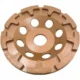 Disc diamantat premium, beton-caramida, slefuire uscata, segmenti "T", 115 mm, Dedra - imagine 2