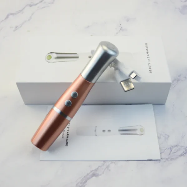 Dispozitiv Electric de Masaj Facial cu Jad Roz Natural, Fototerapie - imagine 2