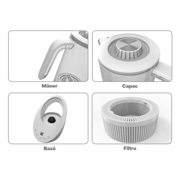 Dispozitiv pentru Hidrogenat si Magnetizat Apa, 4 Functii de Operare, Afisaj LED, 15W - imagine 5