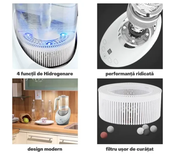 Dispozitiv pentru Hidrogenat si Magnetizat Apa, 4 Functii de Operare, Afisaj LED, 15W - imagine 9