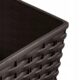 Ghiveci de flori, Prosperplast, Rato Low, patrat, imitatie ratan, maro, 22.3x22.3x22.8 cm - imagine 2