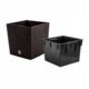 Ghiveci de flori, Prosperplast, Rato Low, patrat, imitatie ratan, maro, 22.3x22.3x22.8 cm - imagine 3