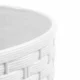 Ghiveci decorativ de flori, Prosperplast, Rato Round, rotund, alb, imitatie ratan, 30x27 cm - imagine 4