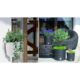 Ghiveci decorativ cu lant, rotund, maro, 25.6x21.9 cm, Rato Round WS - imagine 9