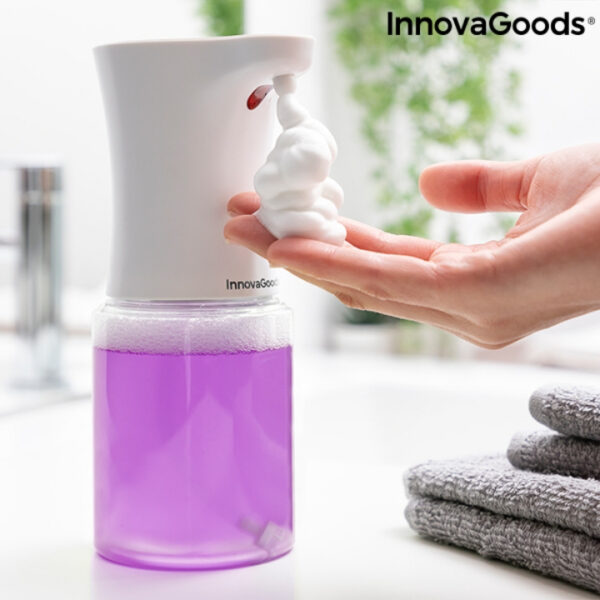 Dozator automat de sapun lichid cu senzor de miscare Foamy InnovaGoods Home Houseware, 350 ml - imagine 2