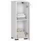 Dulap baie, placa laminata, 2 rafturi, alb, 30x30x82 cm - imagine 3