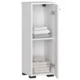 Dulap baie, placa laminata, 2 rafturi, alb, 30x30x82 cm - imagine 4