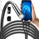Endoscop, camera inspectie Full HD pentru Android si iOS, cablu 2 m, impermeabil IP67, 6 LED-uri, 3 capete interschimbabile