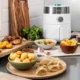 Friteuza cu aer cald, fara ulei, Cecotec Cecofry Compact Rapid, 900 W, 1.5 L, timer si termostat reglabil, tehnologie PerfectCook - Alba - imagine 8