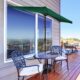 Umbrela balcon/terasa, semirotunda, verde, 270 cm - imagine 7