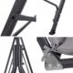 Balansoar gradina, 3 locuri, gri deschis, 170x110x150 cm, Luna - imagine 5