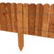 Gard de gradina decorativ din lemn, maro, 200x30 cm - imagine 2
