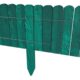 Gard de gradina decorativ din lemn, verde, 200x30 cm - imagine 6