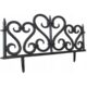 Gard de gradina decorativ, plastic negru, set 4 buc, 59.5x37 cm - imagine 3