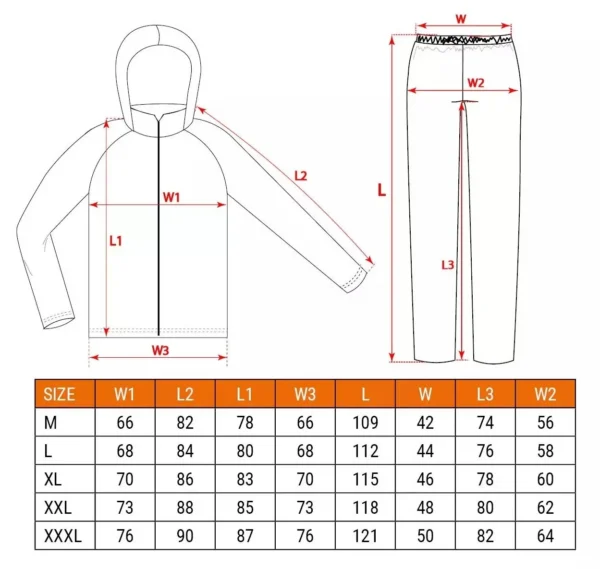 Geaca cu pantaloni pentru ploaie, marimea M/50, NEO - imagine 8