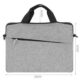 Geanta pentru laptop 39 X 29 cm, buzunar suplimentar, Gri - imagine 12