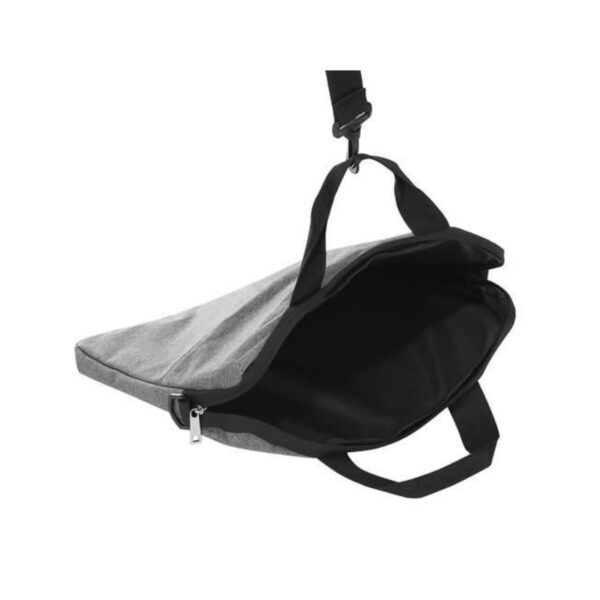 Geanta pentru laptop 39 X 29 cm, buzunar suplimentar, Gri - imagine 13
