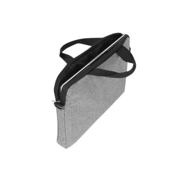 Geanta pentru laptop 39 X 29 cm, buzunar suplimentar, Gri - imagine 10