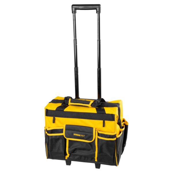 Geanta scule, cu maner telescopic, roti, textil, max 20 kg, 44x24x42 cm, Strend Pro - imagine 6