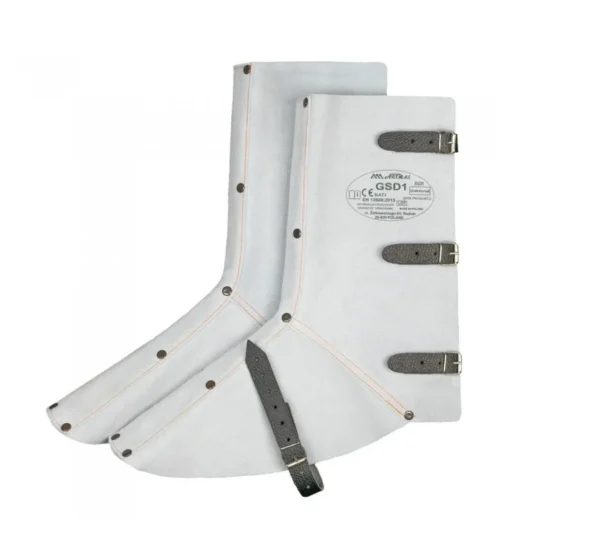 Ghete protectie, piele, culoare naturala, marime universala - imagine 2