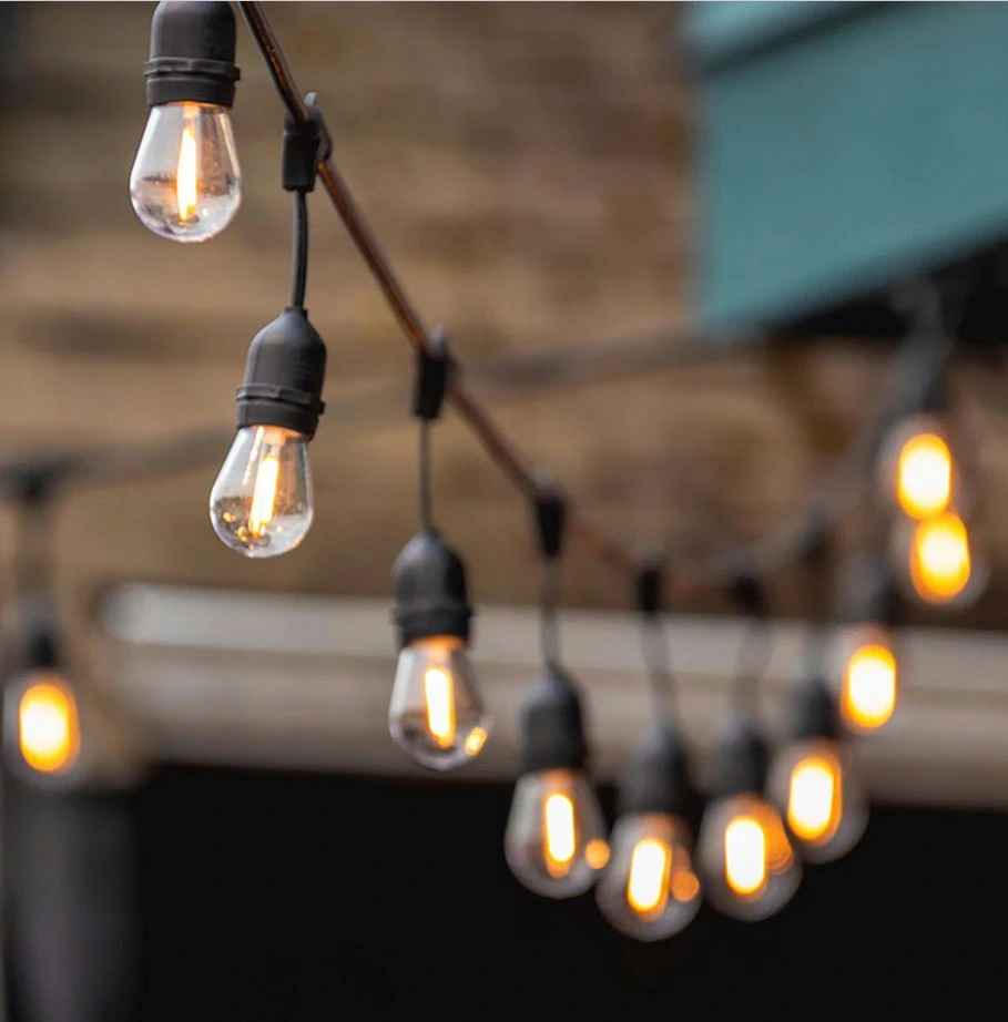 Ghirlanda luminoasa impermeabila pentru gradina cu 10 becuri LED E27 lungime 6.6 m lumina calda 3 1