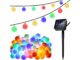 Ghirlanda luminoasa solara cu 50 de globuri multicolore, 7 m lungime, impermeabila